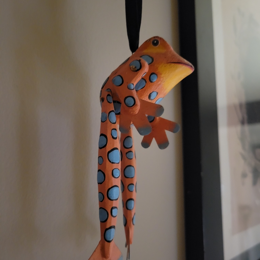 Mexican Hanging Frog Ornament